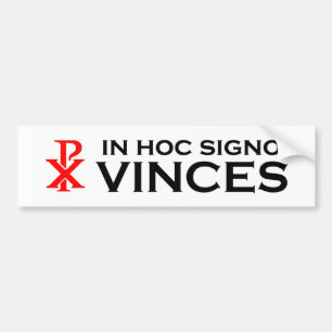 Adesivo Para Carro Em Signo hoc Vinces