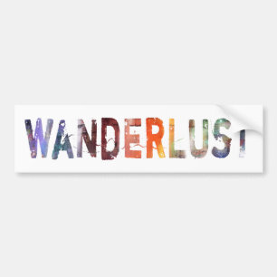Adesivo Para Carro Em uma palavra: Wanderlust