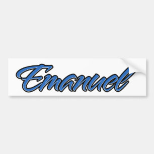 Adesivo Para Carro Emanuel Name blue Aufkleber Sticker Autoaufkleber