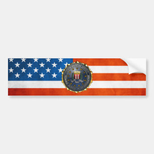 Adesivo Para Carro Emblema do FBI
