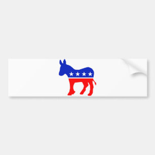 Adesivo Para Carro Emblema Político do Partido Democrático (Donkey)