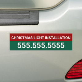 Adesivo Para Carro Empresa de instalação de luz de Natal personalizad
