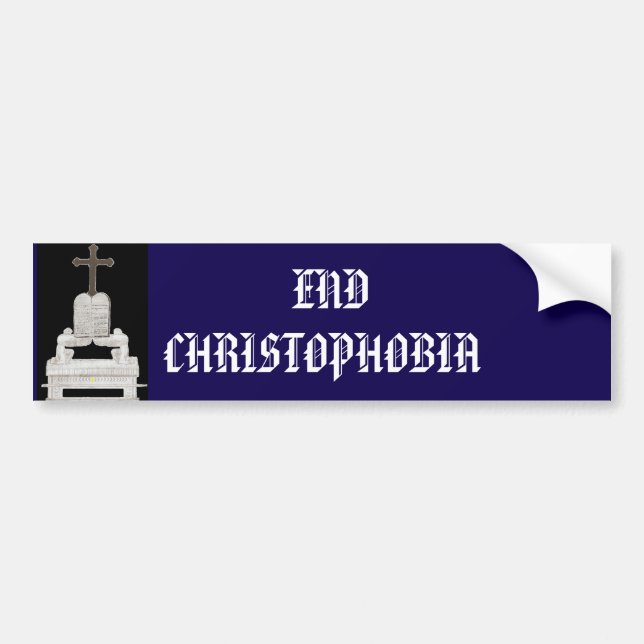 ADESIVO PARA CARRO END CHRISTOPHOBIA (Frente)