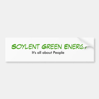 Adesivo Para Carro Energia verde de Soylent, é toda sobre pessoas