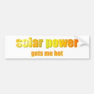 Adesivo Para Carro Energias solares quentes! Bumpersticker