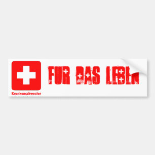 Adesivo Para Carro Enfermeira-Alemão