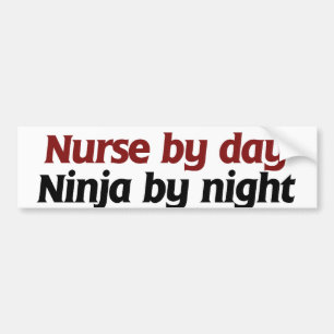 Adesivo Para Carro Enfermeira do dia ninja da noite