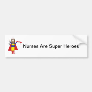 Adesivo Para Carro Enfermeiros Super Heroes (Brunette)