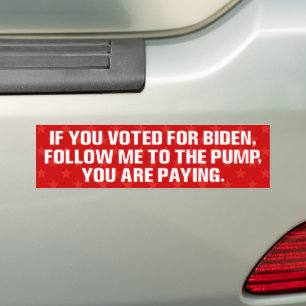 Adesivo Para Carro engraçada anti Biden fez isso