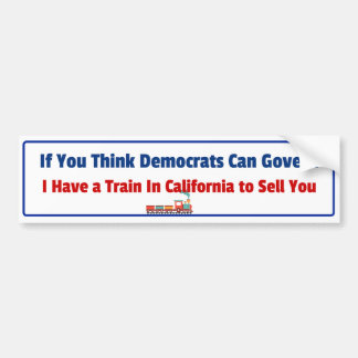 Adesivo Para Carro Engraçado Anti-Democrata Conservador Sticker