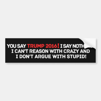 Adesivo Para Carro Engraçado Anti-Trump 2020 Bumper Sticker