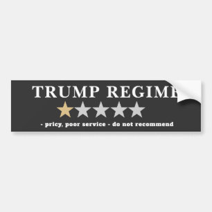 Adesivo Para Carro Engraçado Anti-Trump Rever Humor Político