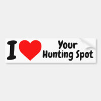 Engraçado caçar o Bumper Sticker Decal para todos 