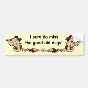 Adesivo Para Carro Engraçado Caveman Bumper Sticker