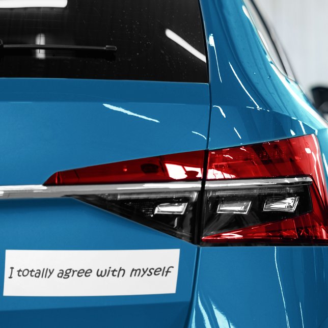 Adesivo Para Carro Engraçado cita piada de presente slogan humor (Witty satire quote on a bumpersticker. Simple, modern typography humor saying car accessories.)