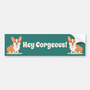 Adesivo Para Carro Engraçado, Corgi Puppy.