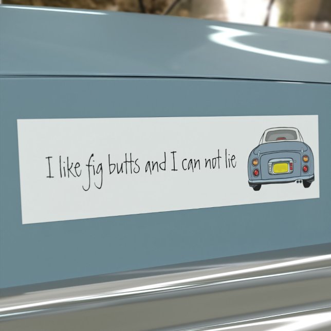 Adesivo Para Carro Engraçado, eu gosto da Cinza de Lapis Figaro Car B (Do you like Lapis Grey Figaro Cars and can not lie? This is the car bumper sticker just for you)