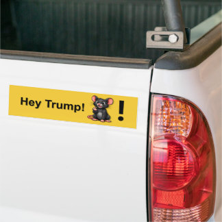Adesivo Para Carro Engraçado Hey Trump Anti-Trump Rato Sátira Polític