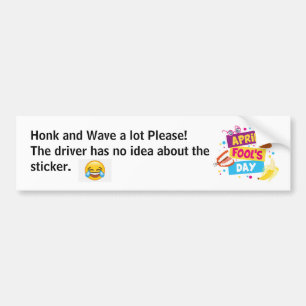 Adesivo Para Carro Engraçado Pau de Bumper do Dia da Pena de abril