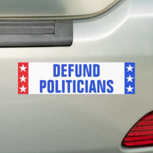 Adesivo Para Carro Engraçado "POLÍTICOS DEFONIDOS" Anti-governo