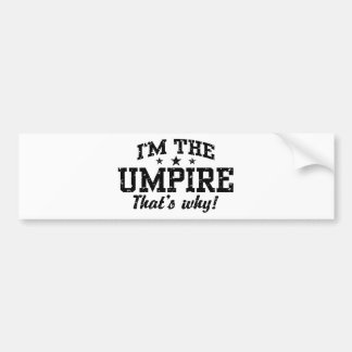 Adesivo Para Carro Engraçado Umpire