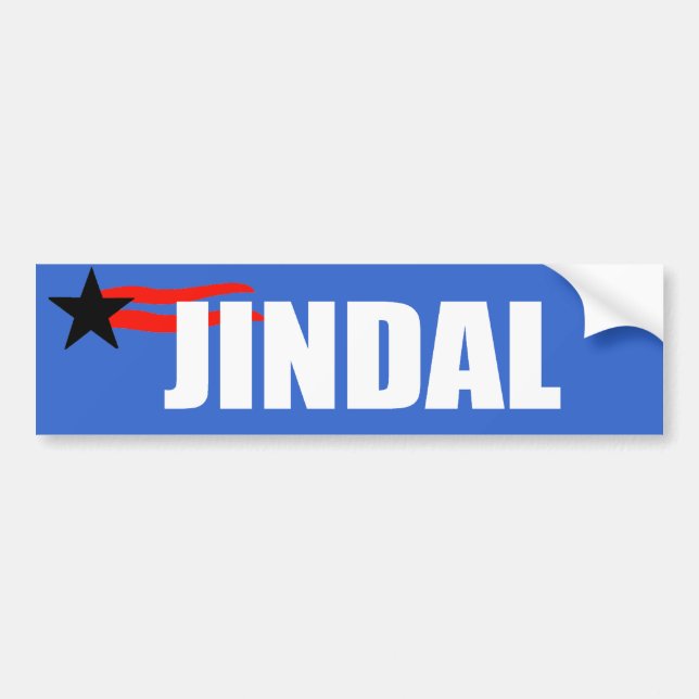 Adesivo Para Carro Engrenagem da eleição de BOBBY JINDAL (Frente)