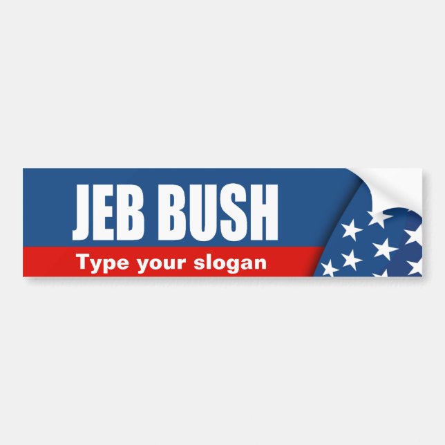 Adesivo Para Carro Engrenagem da eleição de JEB BUSH (Frente)