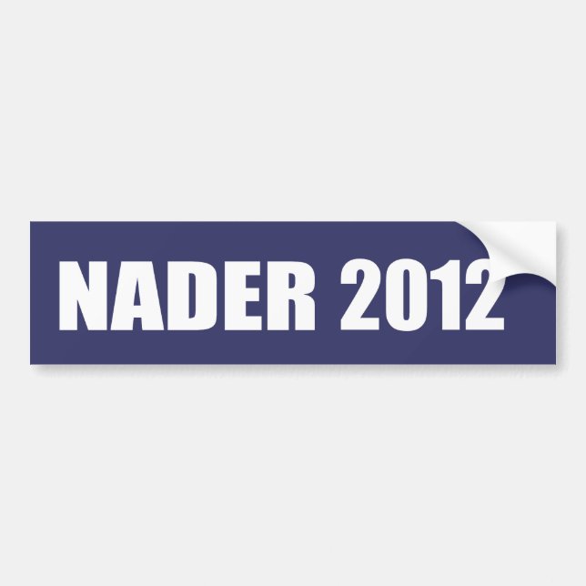Adesivo Para Carro Engrenagem da eleição de RALPH NADER (Frente)