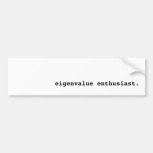 Adesivo Para Carro Entusiasta Eigenvalue