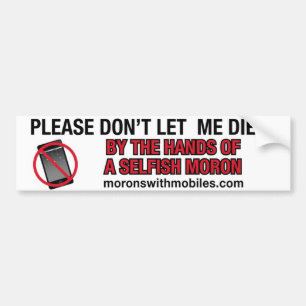 Adesivo Para Carro Enviando SMS com o Bumper Sticker 1