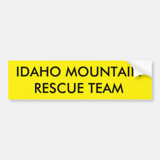 ADESIVO PARA CARRO EQUIPA DE SALVAMENTO DA MONTANHA DE IDAHO