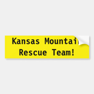 Adesivo Para Carro Equipa de salvamento da montanha de Kansas!