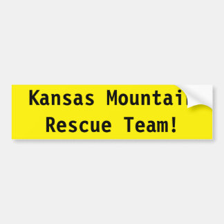 Adesivo Para Carro Equipa de salvamento da montanha de Kansas!