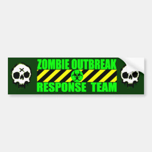 Adesivo Para Carro Equipe da resposta da manifestação do zombi