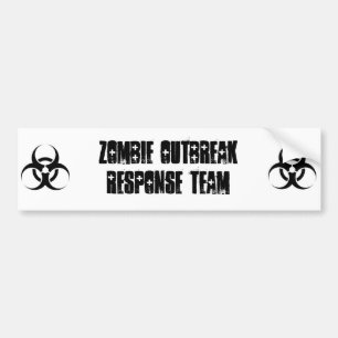 Adesivo Para Carro Equipe da resposta da manifestação do zombi