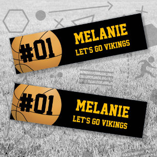 Adesivo Para Carro Equipe Dourada de basquetebol