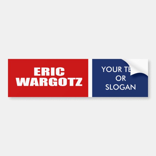 ADESIVO PARA CARRO ERIC WARGOTZ PARA O SENADO (Frente)