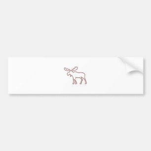 Adesivo Para Carro Esboço dos alces