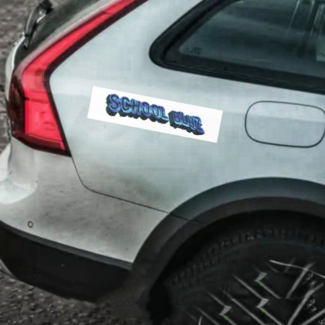 Adesivo Para Carro Escola Bluz-3DII (A cool bumper sticker, with an urban touch!)
