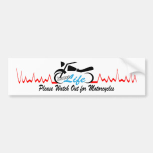 Adesivo Para Carro Escolha Vida por favor Observe os motociclos