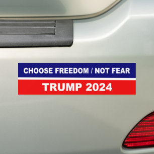 Adesivo Para Carro Escolher a opção Liberdade sem Medo Trump 2024