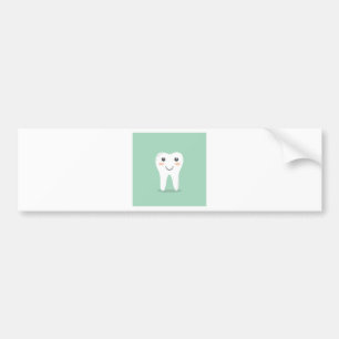 Adesivo Para Carro Escova de dentes de escovadela do dentista feliz