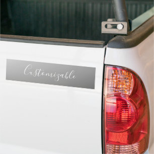 Adesivo Para Carro Escrita em Script Branco Moderno e Elegante com Gr
