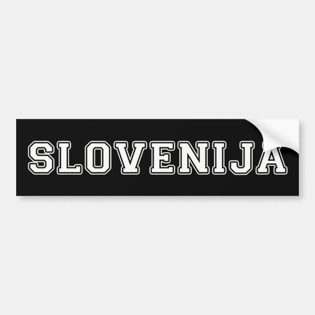 Adesivo Para Carro Eslovênia (Frente)