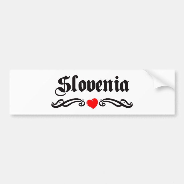 Adesivo Para Carro Eslovênia (Frente)