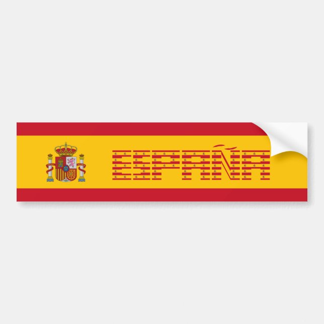 Adesivo Para Carro Espanha - bandeira/España - bandera (Frente)