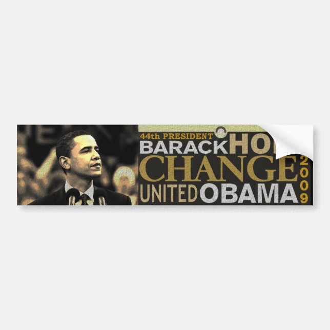 Adesivo Para Carro Esperança de Barack Obama (Frente)