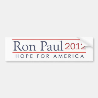 Adesivo Para Carro esperança para América Ron Paul 2012