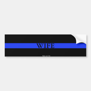 Adesivo Para Carro Espetáculo para Esposa de Linha Azul Fino da Pol