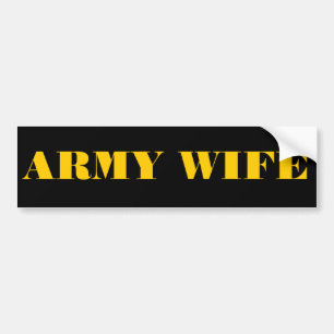 Adesivo Para Carro Esposa do Exército do Bumper Sticker
